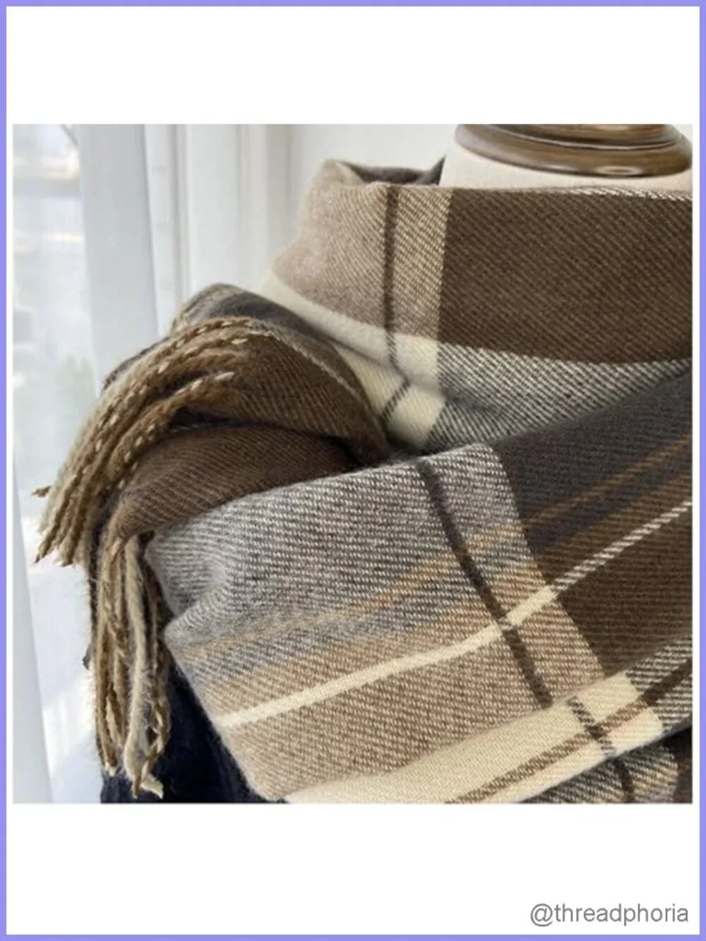 Scottish Tartan Plaid Fringe Scarf Soft Shawl Wrap Women Men